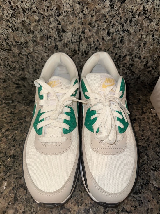Nike Air Max 90 Sneakers in White, Green, Black